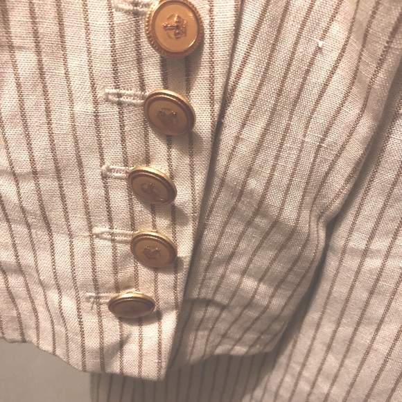 Vintage J Peterman Button down Equestrian style 💯% linen jacket. - Picture 7 of 11